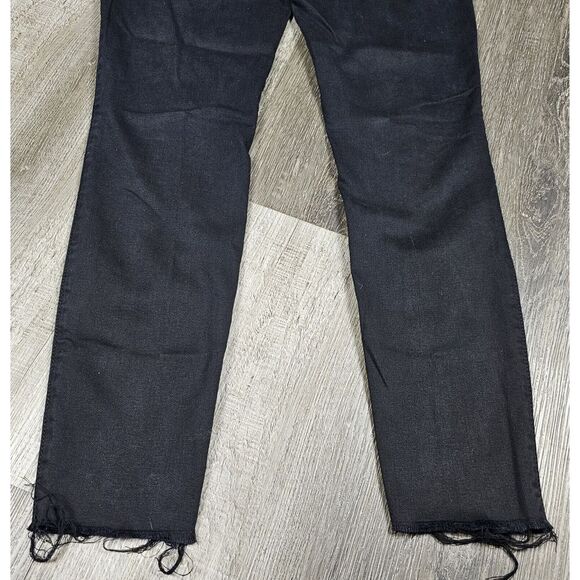 7 For All Mankind Bair The Ankle Skinny Jeans Womens Size 28 Black Stretch - Picture 6 of 12